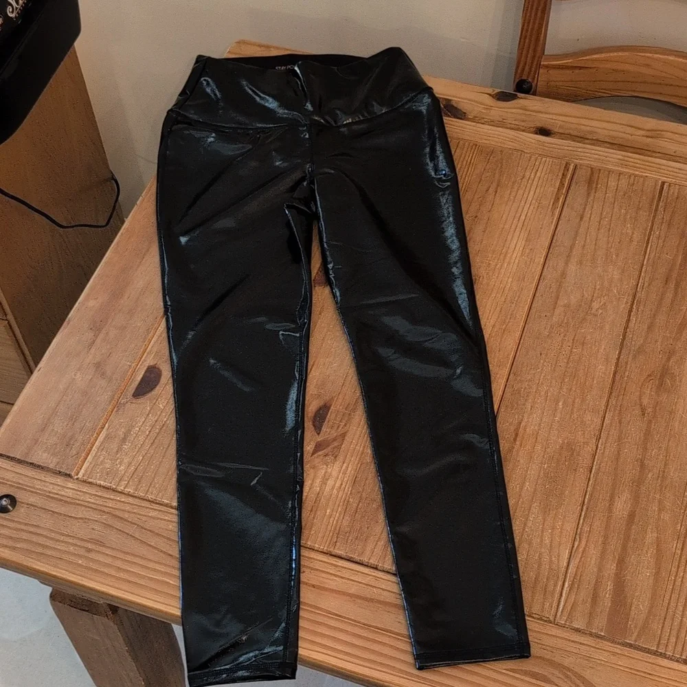 NWOT Women's Calia Shiny Black Leggings, Size Small - Picture 2 of 7